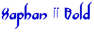 Xaphan II Bold लिपि